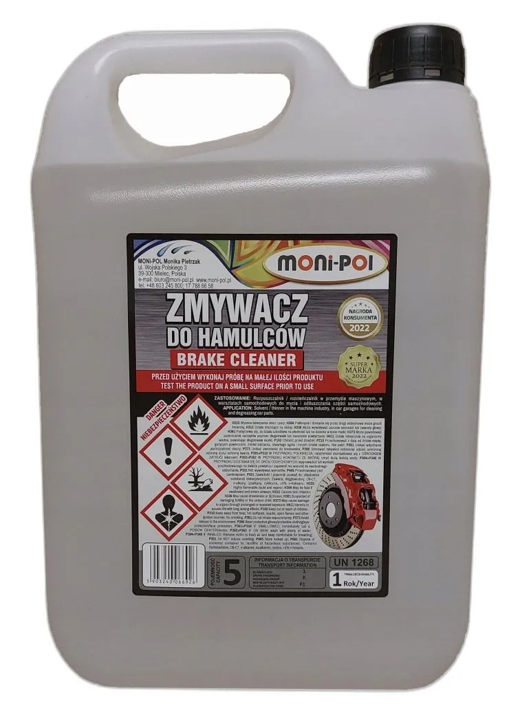 zmywacz do klocków hamulcowych — zdjęcie produktu